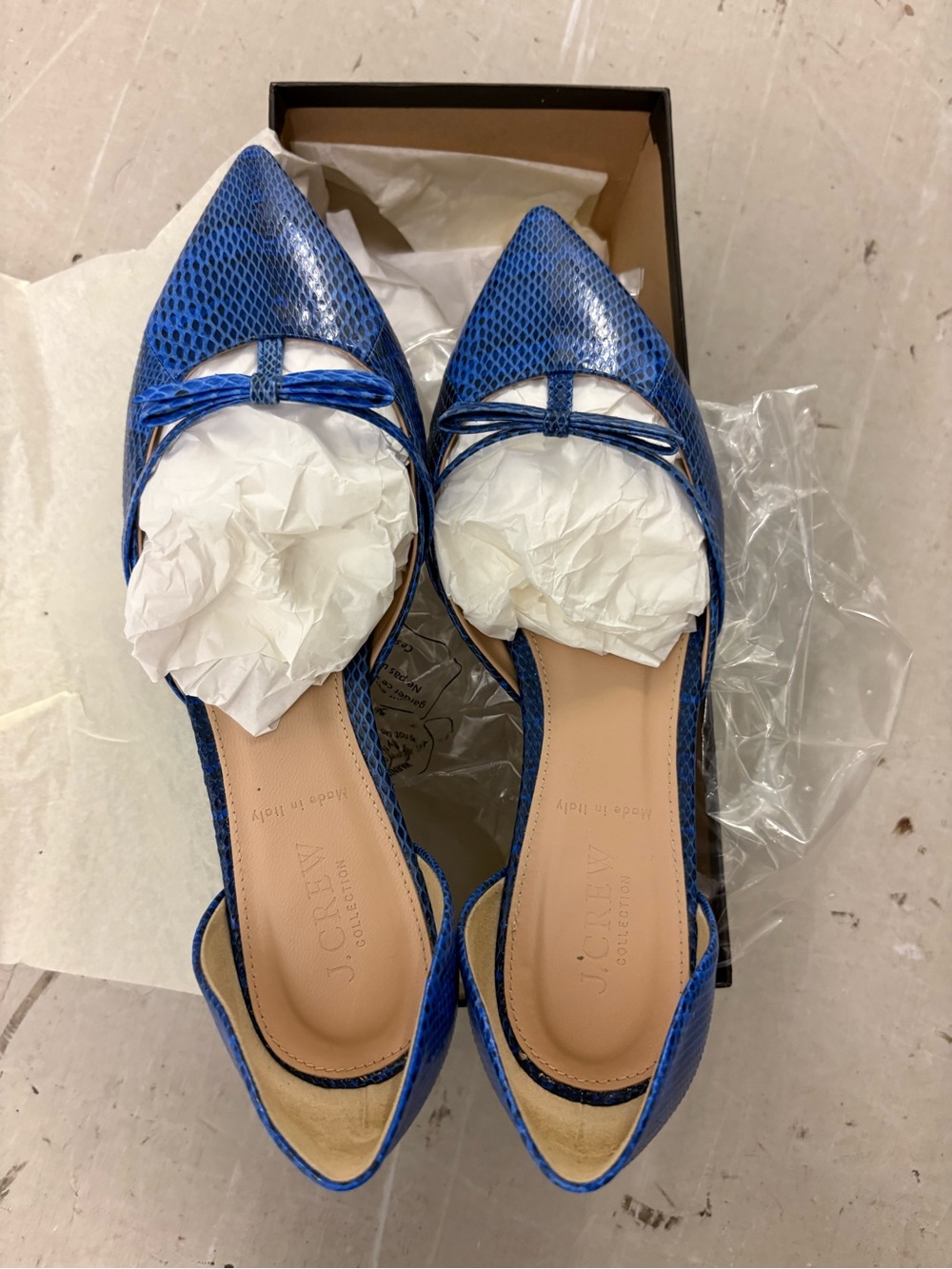 J. Crew Collection Sloan d’Orsay Flats with Bow. Size 9. Like New.